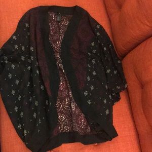 H&M semi sheer printed kimono